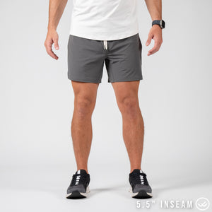 Flow 2.0 Short (Athletic) - Charcoal 5.5" & 7" - Linerless