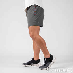 Flow 2.0 Short (Athletic) - Charcoal 5.5" & 7"