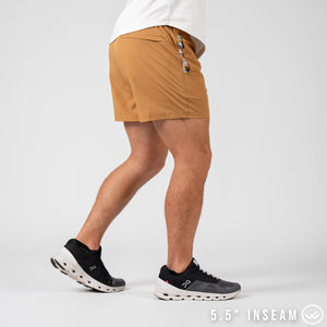 Flow 2.0 Short (Athletic) - Turmeric 5.5" & 7" - Linerless