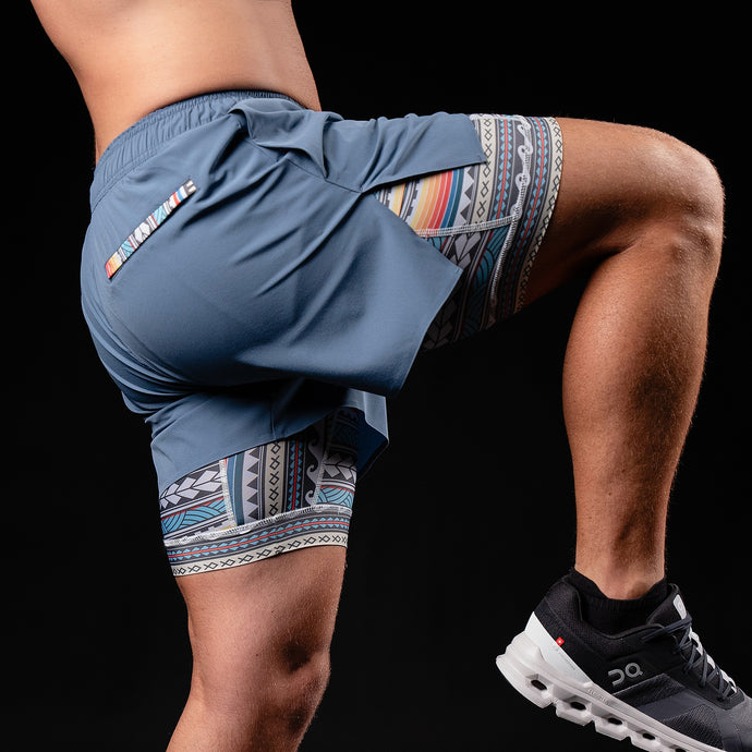 Mana Short (Performance) - Slate Blue 5.5