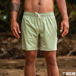 Nomad 3.0 Short (Hybrid) - Sage 7" - Front