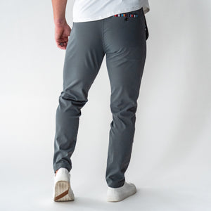 Sapien Pant (Casual Stretch) - Charcoal - Back - White Backdrop