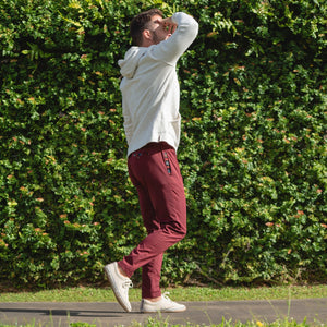 Sapien Pant (Casual Stretch) - Merlot - Lifestyle