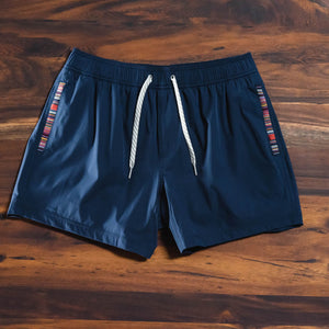 Flow Short - Navy 5.5" - flat lay front