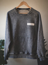 Vintage-Washed Crewneck Sweater - Black Acid