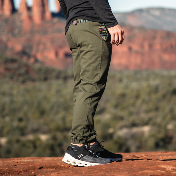 Rambler Jogger - Olive - right side