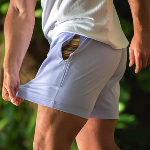 Sapien 2.0 Short 5"(Casual Stretch) - Lavender side stretch