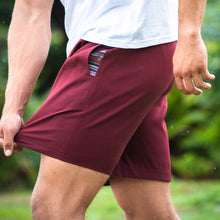 Sapien 2.0 Short 7"(Casual Stretch) - Maroon side stretch