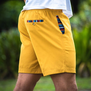 Sapien 2.0 Short 7"(Casual Stretch) - Mustard back pocket lifestyle